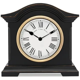 Towcester Clock Works Co. Acctim 33283 Falkenburg Kaminuhr, Schwarz