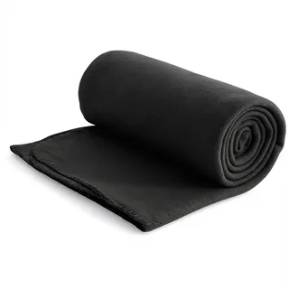 Wometo Eco Fleecedecke 130 x 160 cm Schwarz