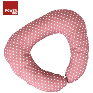 POWER INN® BABY'S BUDDY Stillkissen | ca. 70 x 82 cm | Rosa | Babynest