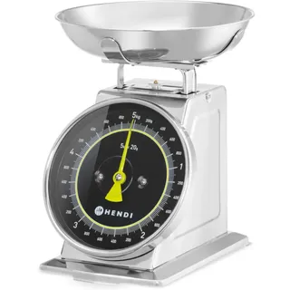 Analoge Küchenwaage Mit 5 Kg Wiegeschale Aus Stahl