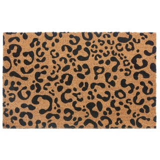 Fußmatte Mix Mats Kokos Leopard Look, HANSE Home, rechteckig, Höhe: 15 mm, Kokos, Schmutzfangmatte, Outdoor, Rutschfest, Innen, Kokosmatte, Flur braun