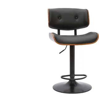 miliboo Design-Barhocker höhenverstellbar  schwarz