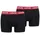 Boxershorts 2P Repeat Logo rot/schwarz/weiß M