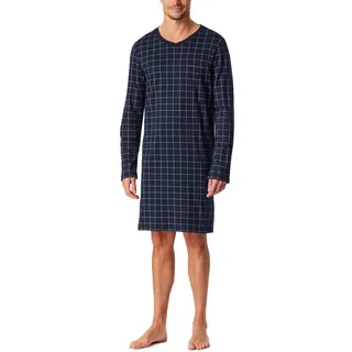 Schiesser Herren Schlafanzug lang mit Knöpfen wärmere Baumwolle - Fein Interlock - 50