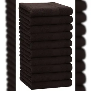 Betz Premium Handtuchset 50 x 100 cm dunkelbraun 10-tlg.