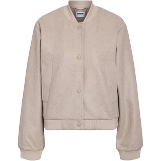Noisy May Damen Nmeddi L/S Bomber Jacket FWD Noos, Silver Lining, l - L