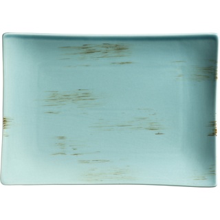 MÄSER Platte rechteckig 30,8 x 22 x 4,2 cm, Serie DERBY, Blau, 3er Set, 593113