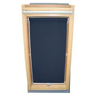Easy-Shadow Dachfenster Abdunkelungsrollo Basis Rollo für Typ Roto WDF 735 H 735 K 73_ Größe 7/11 - in der Farbe dunkelblau