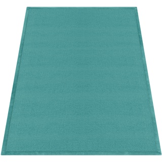 Teppich PACO HOME "Tatami 475" Teppiche Gr. B/L: 200 cm x 280 cm, 24 mm, 1 St., blau Esszimmerteppiche