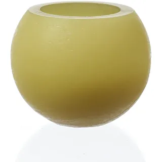 MARELIDA Duftkerze CITRONELLA - Outdoor Kerze - H: 12,5cm - D: 15cm - gelb