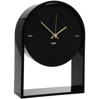 Kartell Air Du Temps Tischuhr, Plastik, Schwarz, 21.5 x 8 x 30 cm