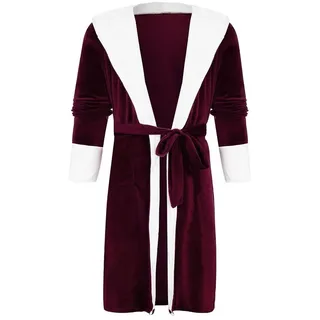 Damen-Bademantel, weicher Plüsch-Bademantel für Damen, Winter, bequem, langärmelig, zum Schnüren, Hausmantel, Loungewear, weicher Mantel, Damenbekleidung, Bademantel, Hausmantel, Fleece-Schal, - 5XL