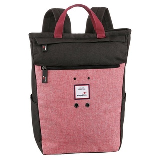 KangaROOS Cityrucksack, kann auch als Tasche getragen werden rosa|schwarz