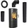 Ø 150 7 kW + Ofenrohr-Set Schwarz / Innenverkleidung Weiß