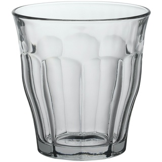 Duralex 1025AB06A2111 Picardie Tumbler, Trinkglas, 160ml, Glas gehärtet, transparent, 6 Stück