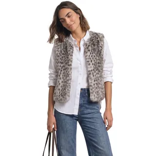 Street One Damen 2200672 Fake-Fur Weste mit Zipper und Taschen (1er Pack) - 36