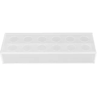 Rechteckige, Transparente Acrylvase Mit Blumenmuster Für Tischdekorationen, Hochzeiten, Partys Und Esszimmer – 12 Löcher