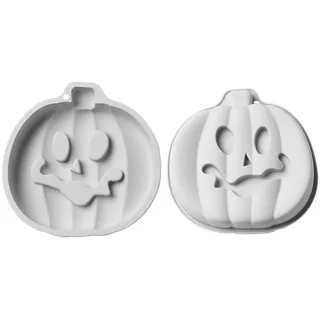 Metamorph Backform 3 Kürbis Silikonbackformen - Halloween Keks Kuchen, Halloween Keks Kuchen grau