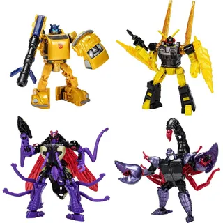 Hasbro Transformers Generations Legacy Buzzworthy Bumblebee Actionfiguren 4er-Pack Creatures Collide HASF3933