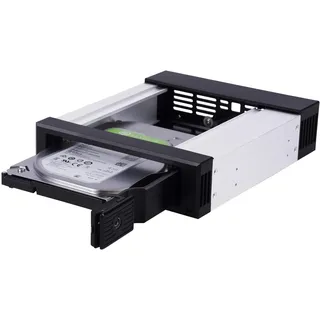 Silverstone FS301, 13,3 cm (5.25), Speicherlaufwerkbehälter Schwarz,