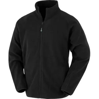Result Genuine Recycled Herren Microfleece Jacke Fleece-Jacke R907X black S
