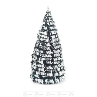 Kunstbaum Baum Raureifbaum grün/weiß Höhe ca 12 cm NEU, Dregeno Erzgebirge, Höhe 12 cm bunt