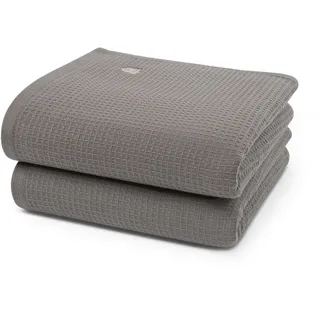 Ross Waffelpique Handtuch 50 x 100 cm grau