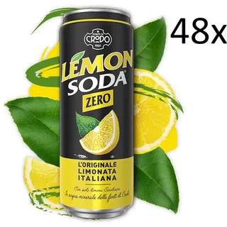 48x Dose Lemonsoda zero 330ml Campari Group Lemonsoda Zitrone italienisch