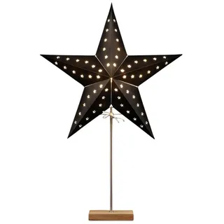 Spetebo Papierstern Lampe Schwarz 69 cm