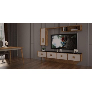 JVmoebel Sideboard Sideboard tv Lowboard rtv Schrank Tisch Wohnzimmerschrank Holz SOFORT (1 St., Sideboard), Made in Europa weiß