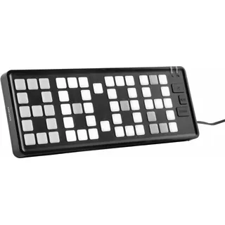 Karlsson Wecker Keyboard - Schwarz - 23x1.5x8.3cm