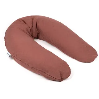 Doomoo Still-& Schwangerschaftskissen Comfy Big - 190cm inkl. Bezug aus Tetra Bio-Baumwolle, mit feiner EPS-Mikroperlenfüllung, Oeko-TEX® Standard 100, Tetra Brick