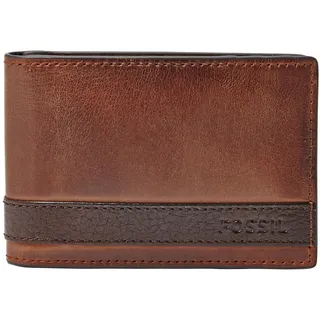 Fossil Brieftasche für Herren Quinn, 100% Leder Bifold braun 11,4 cm L x 2,5 cm B x 9,5 cm H ML3653200 - 11.4 cm L x 2.5 cm W x 9.5 cm H