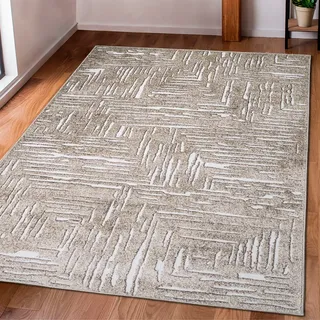 OTTO home Navid Kurzflorteppich 200 x 300 cm Beige