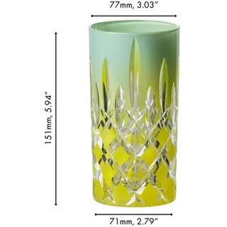Riedel Laudon Highball Longdrinkglas Farbverlauf türkis-gelb Inhalt 395 ml