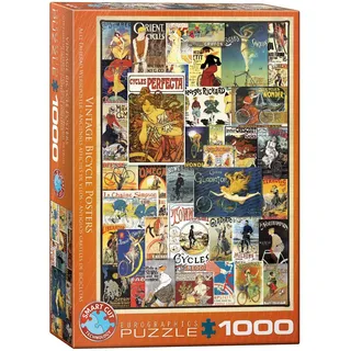 Eurographics Puzzle 1000 Teile - Vintage Bicycle Posters