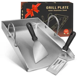 colcospie Grillplatte 40 x 30 cm Edelstahl/silber