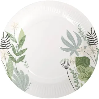 Algon Einwegteller, Größe 23 cm, robust und umweltfreundlich, ideal für Partys, Veranstaltungen und Versammlungen, 192 Stück