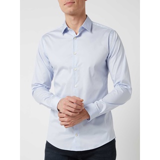 Super Slim Fit Business-Hemd mit Stretch-Anteil, Hellblau, 37