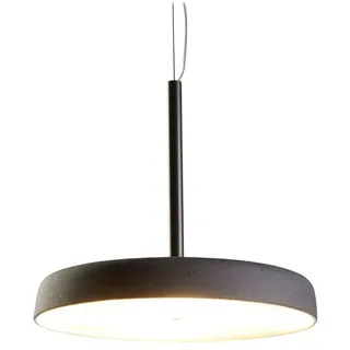 Casablanca LED Lava-Keramik-Pendelleuchte CLAVIO FLAT, IP20, Ø 32cm, 24W 2700K 2680lm, dimmbar, anthrazit / Alu gebürstet CSB-LV52-LB40A