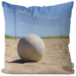 Kissenbezug, VOID (1 Stück), Volleyball Beachball Sand Strand volleyball beach-volleyball strand s bunt 60 cm x 60 cm