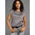 Shirtbluse gemustert Schwarz/Rosa 48