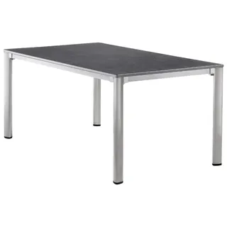 Sieger Exclusiv Lofttisch 165 x 95 x 74 cm graphit/schieferdekor anthrazit