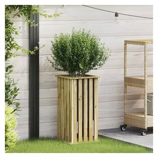 vidaXL Gartenpflanzgefäß 33 x 33 x 65 cm Braun