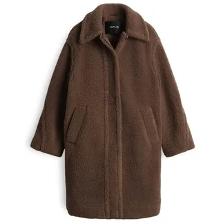 Opus Damen Mantel | Heddy Regular Teddymantel aus recyceltem Polyester Cocoa, 40
