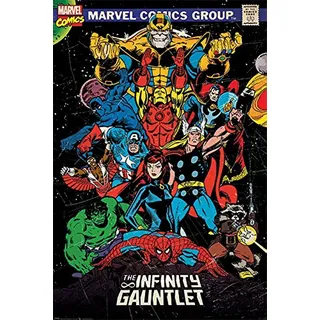 Marvel Comics Retro Poster The Infinity Gauntlet (61cm x 91,5cm)