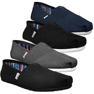TOMS Espadrilles Herren Schwarz/Weiß 41