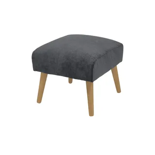 Soho Polsterhocker Jolyn ¦ grau ¦ Maße (cm): B: 49 H: 45 T: 49.0