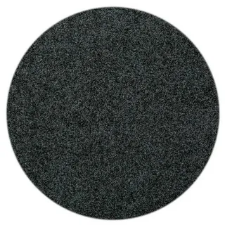 Ambia Garden Rasenteppich, Anthrazit, Kunststoff, Uni, rund, Made in EU, beliebig kürzbar, für Fußbodenheizung geeignet, in verschiedenen Größen erhältlich, UV-beständig, lichtunempfindlich, feuchtraumgeeignet, pflegeleicht, strapazierfähig, reißfest, leicht zusammenrollbar, Gartenzubehör, Terrassen- & Balkonböden, Rasenteppiche