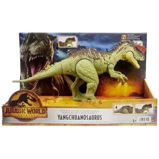Mattel Jurassic World Massive Action Yangchuanosaurus 22 cm Braun/Grün